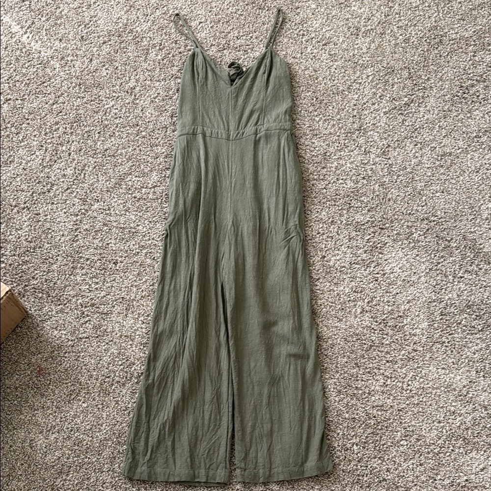 Abercrombie & Fitch Olive Jumpsuit - Picture 2 of 5